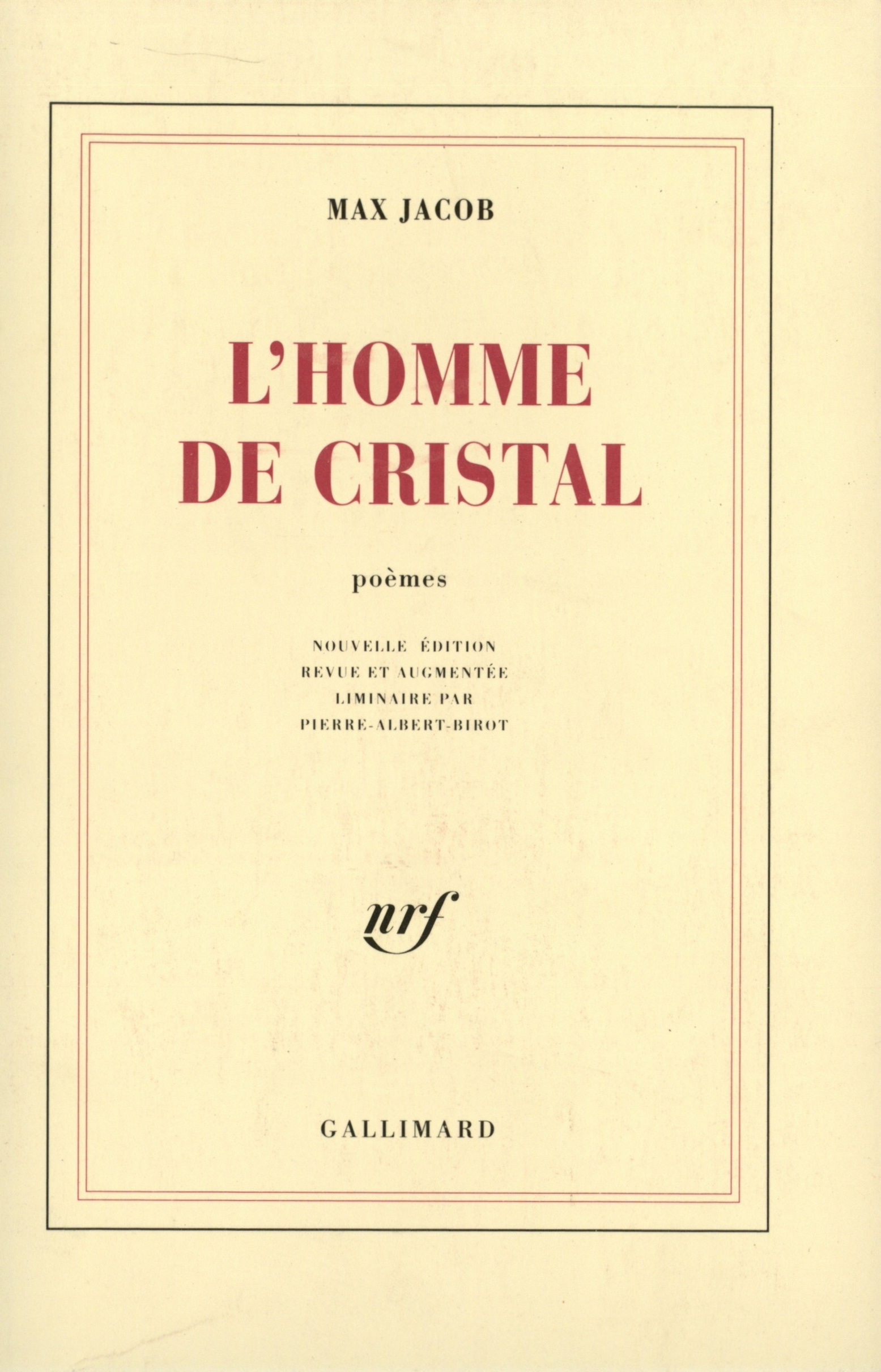 HOMME DE CRISTAL