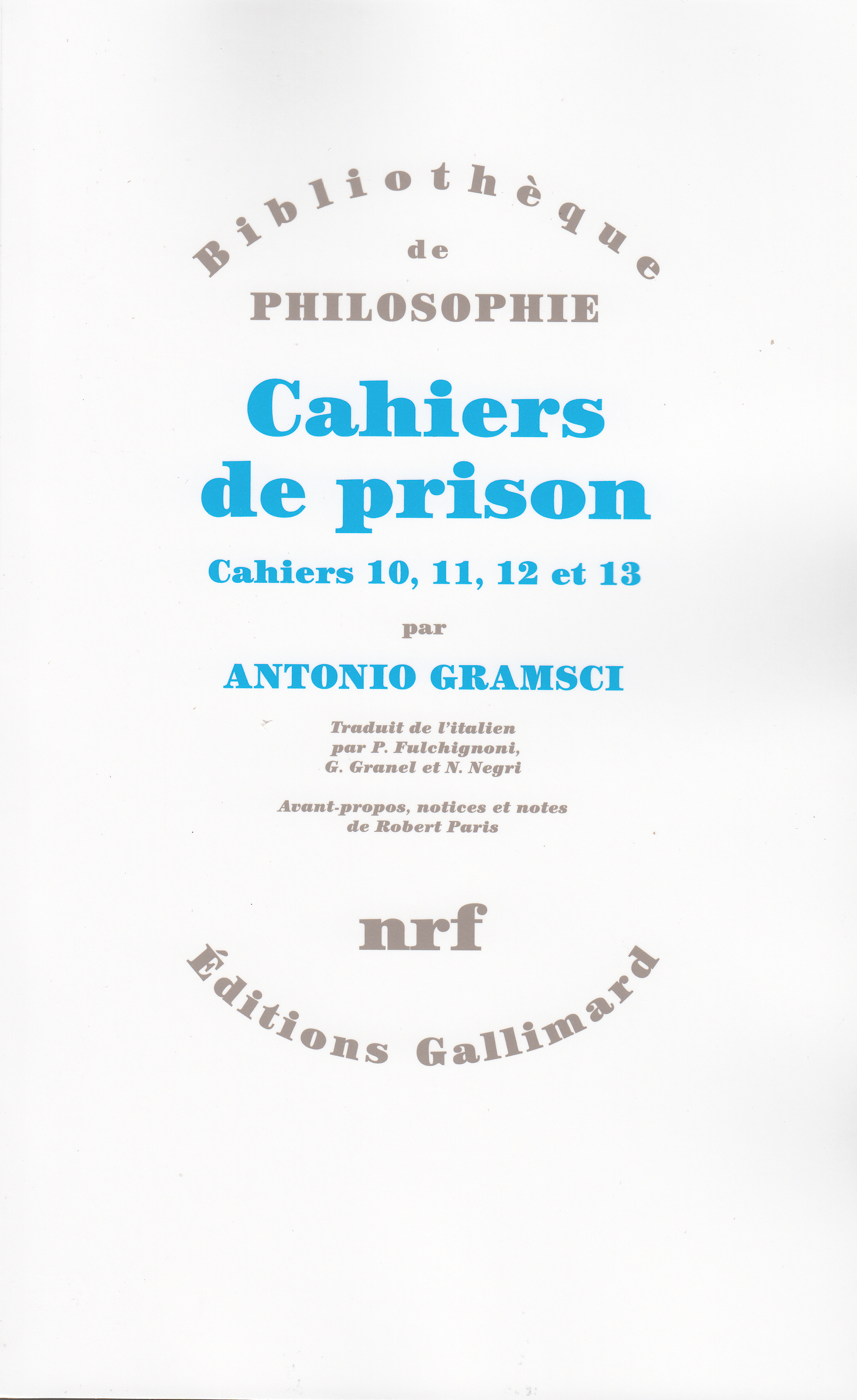 CAHIERS DE PRISON T3