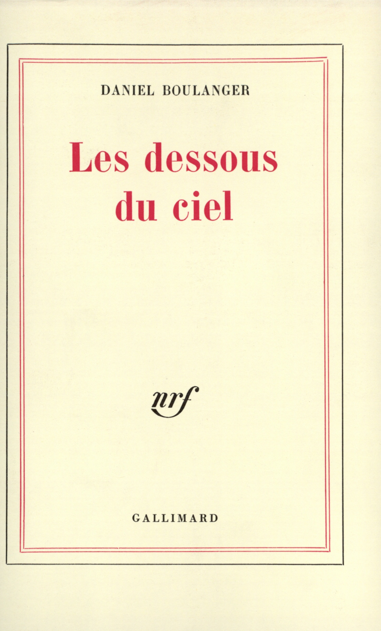 DESSOUS DU CIEL