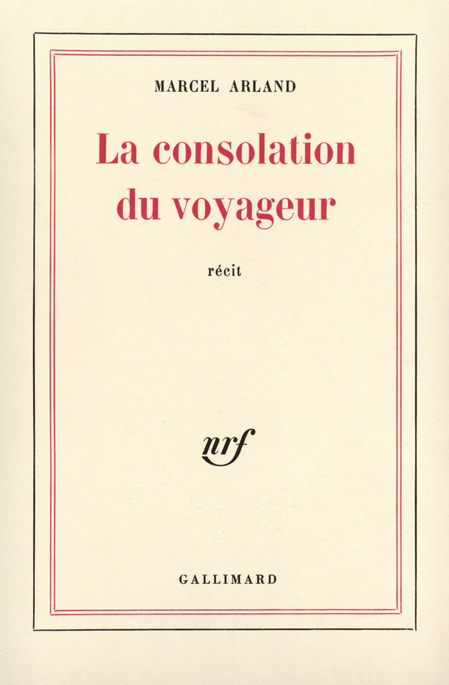 CONSOLATION DU VOYAGEUR
