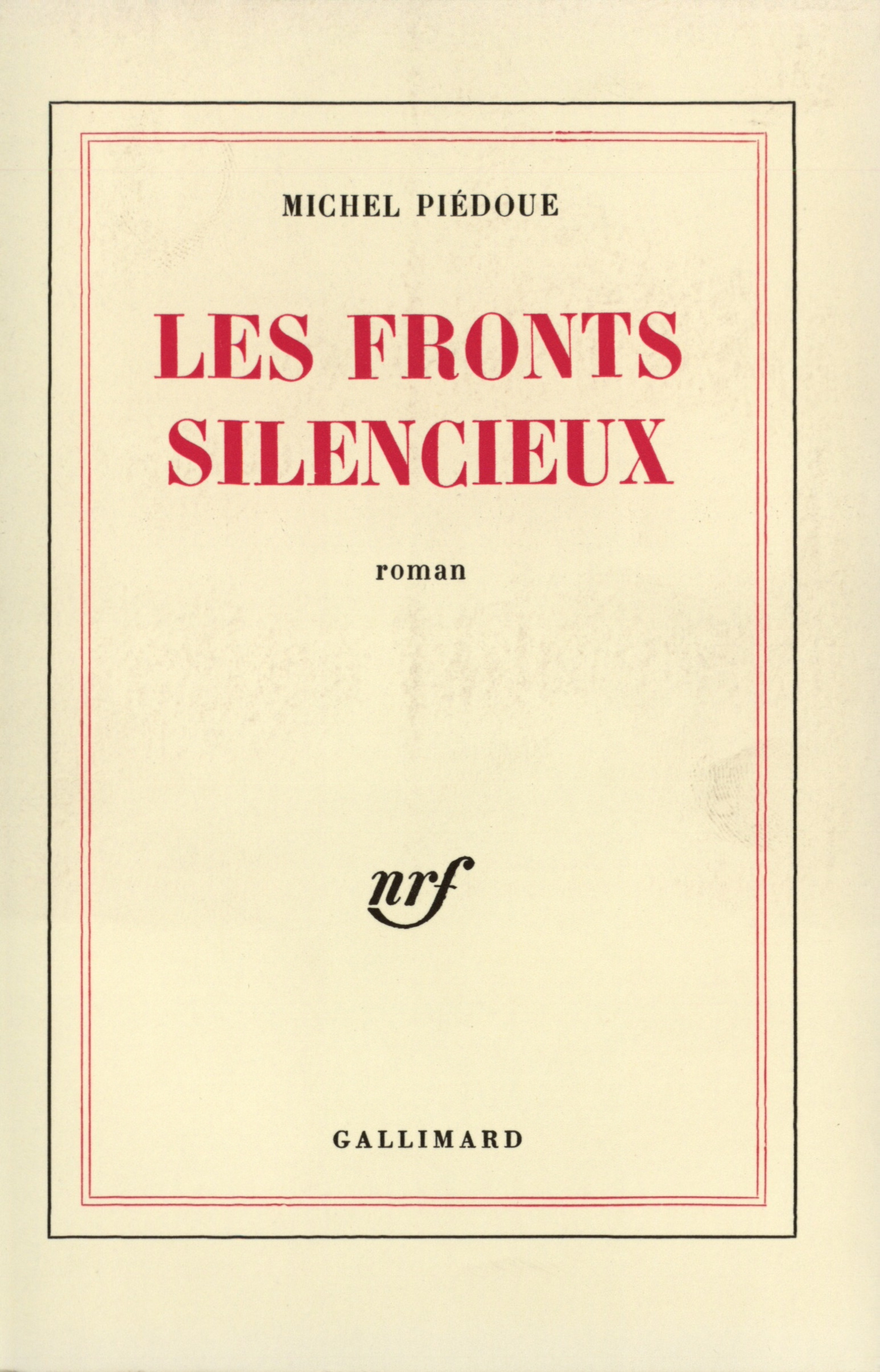 FRONTS SILENCIEUX