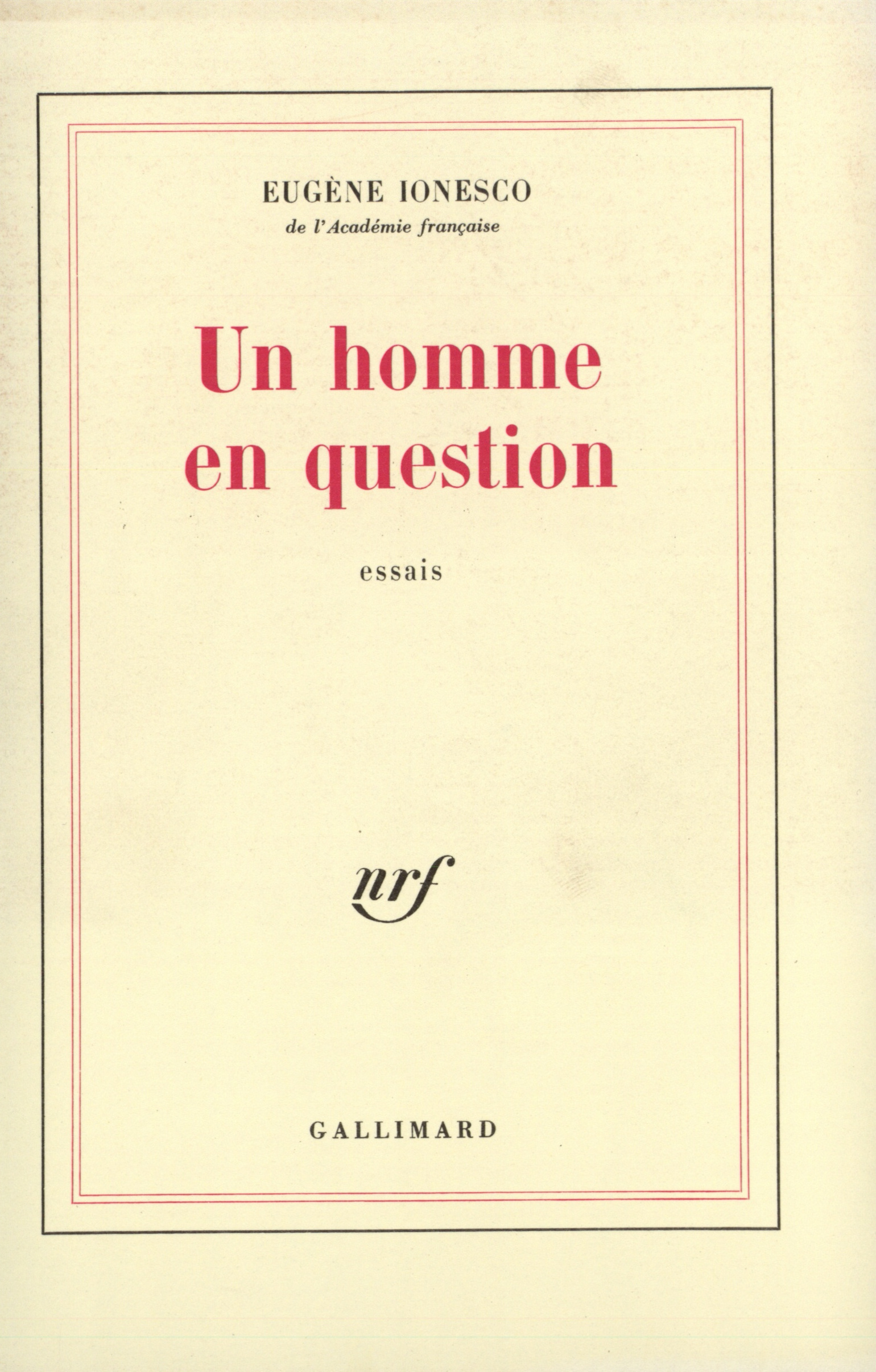 HOMME EN QUESTION
