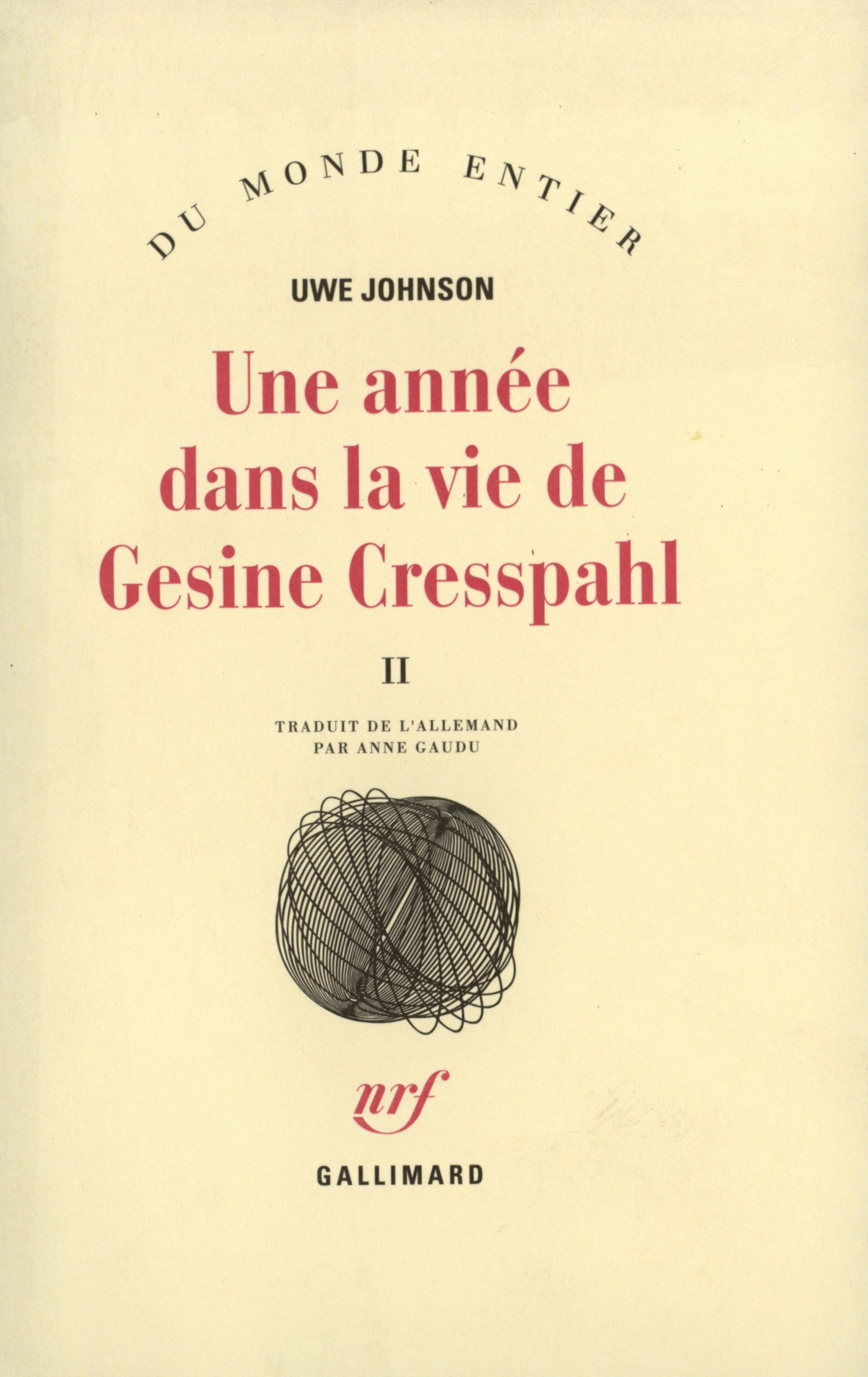 ANNEE DANS LA VIE DE GESINE CRESSPAHL T2