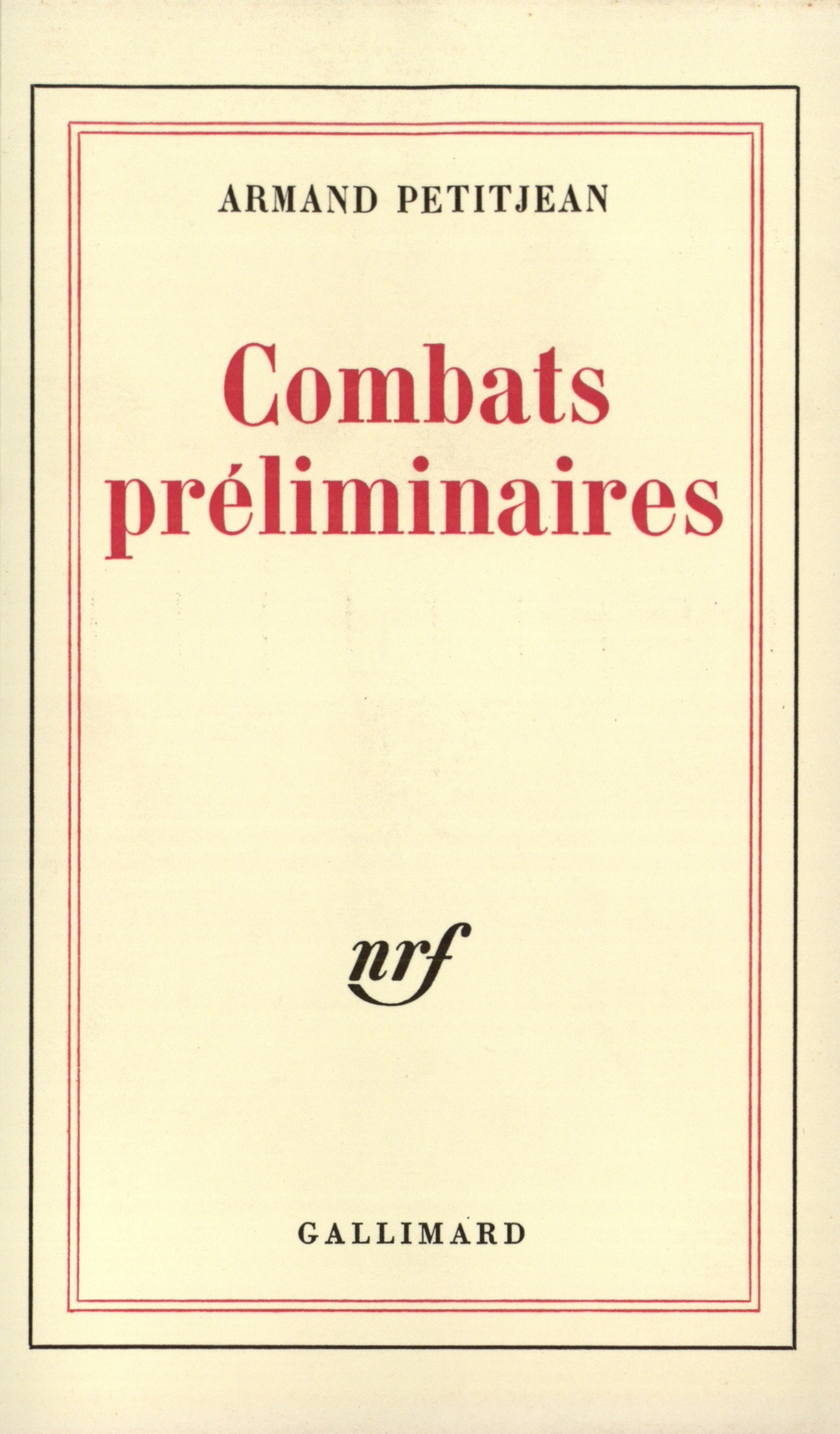COMBATS PRELIMINAIRES