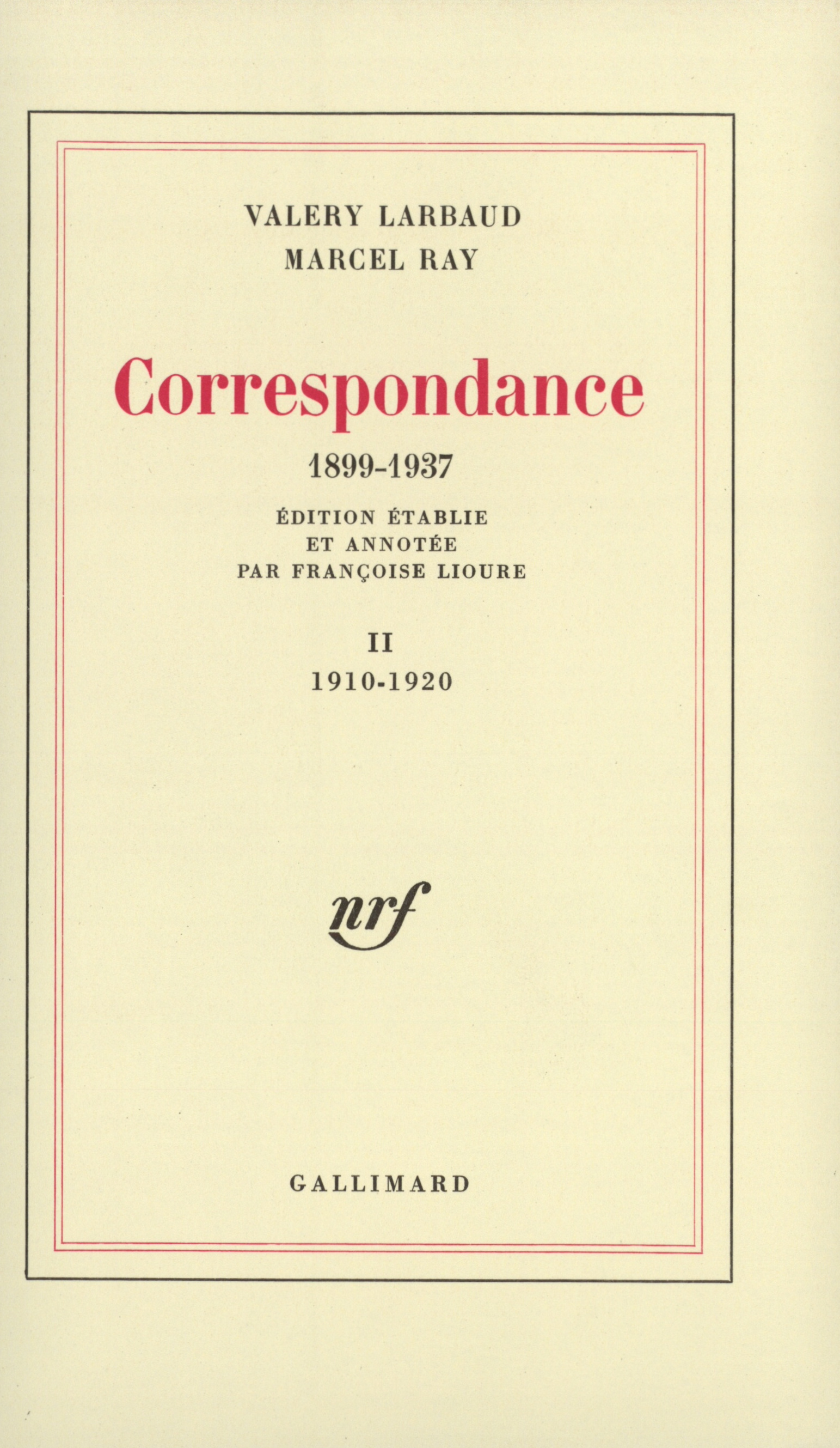 CORRESPONDANCE LARBAUD T2
