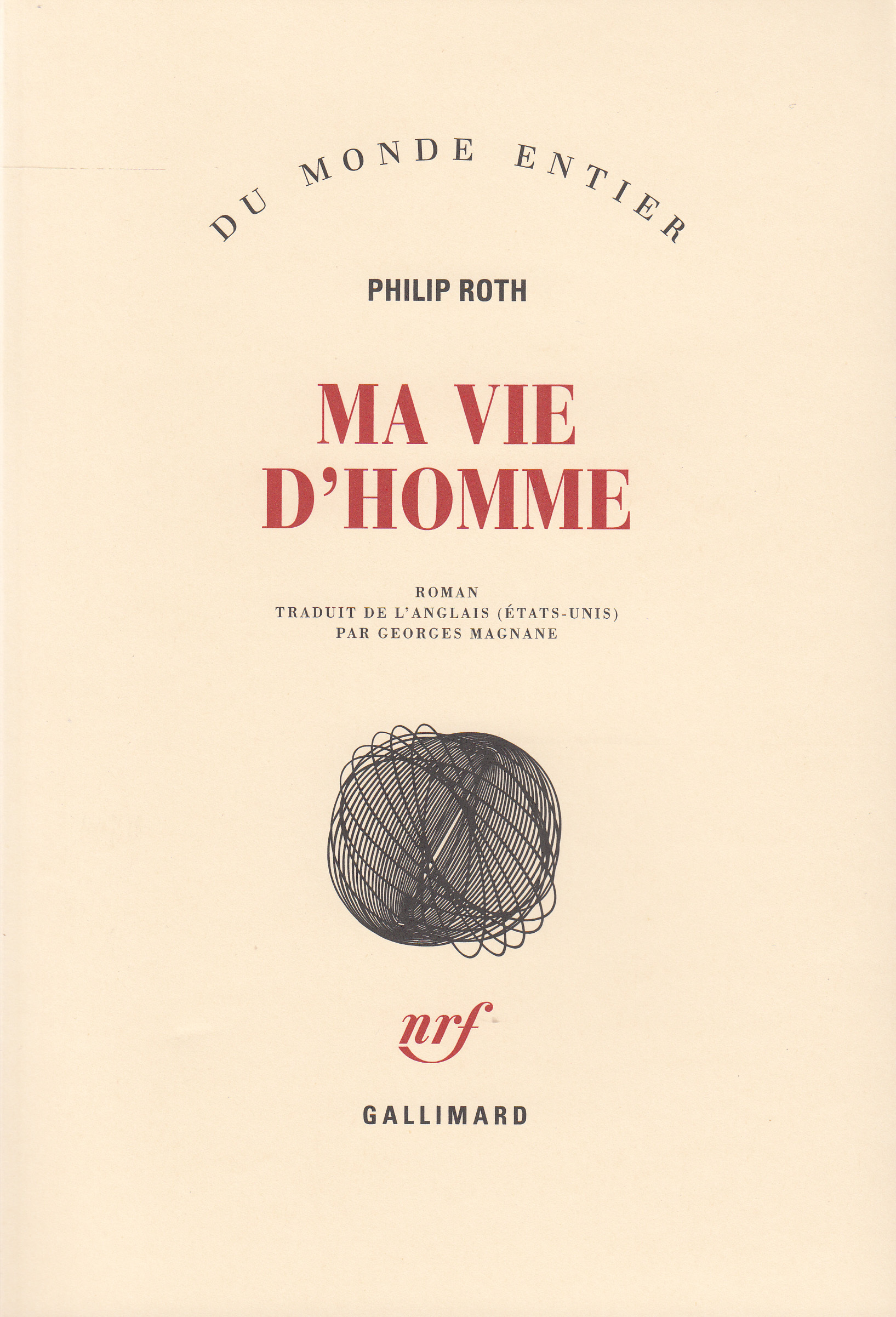 MA VIE D'HOMME