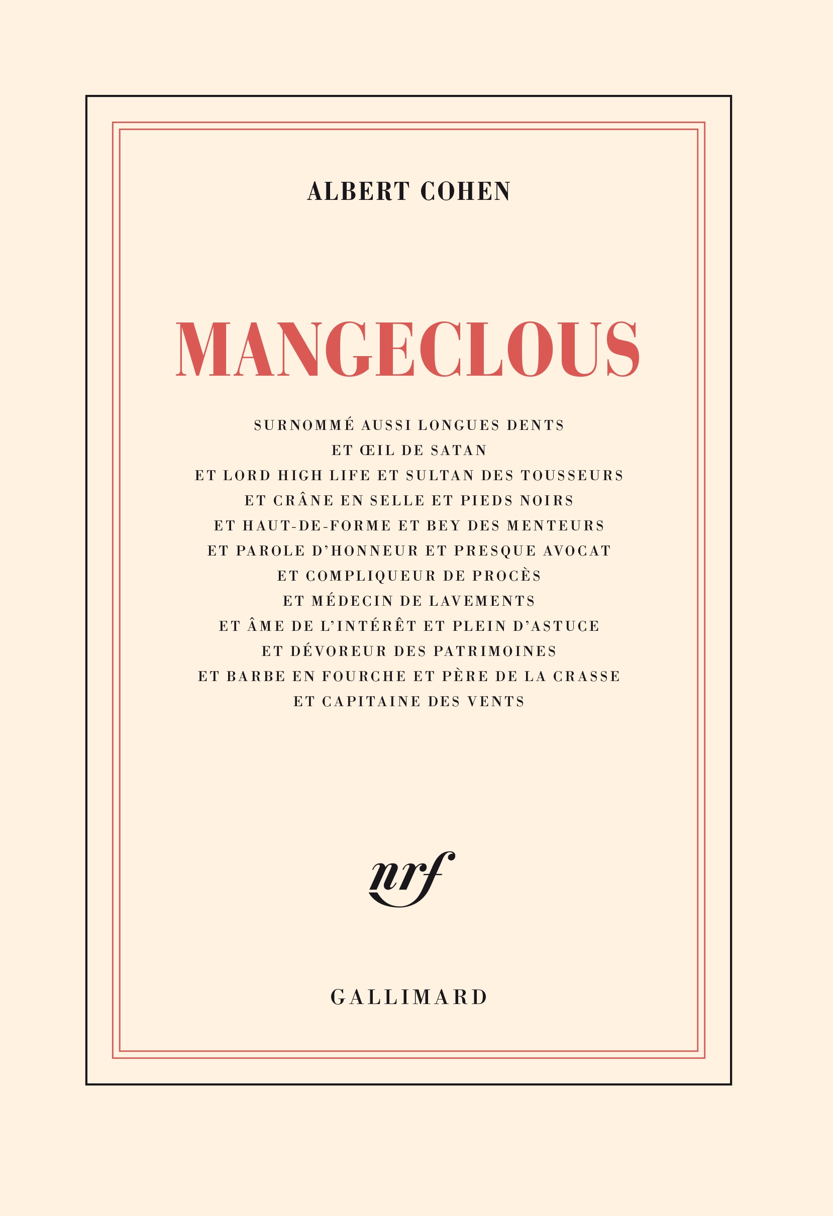 MANGECLOUS(SURNOMME AUSSI LONGUES DENTS ET EIL DE SATAN ET LORD