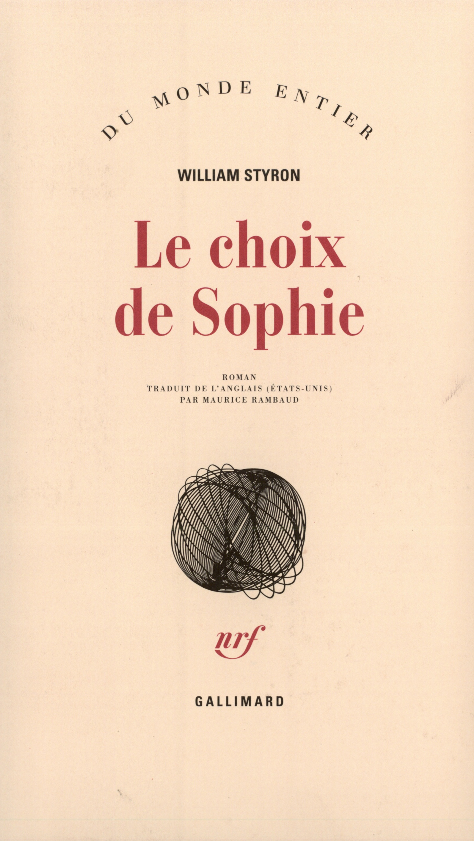 CHOIX DE SOPHIE