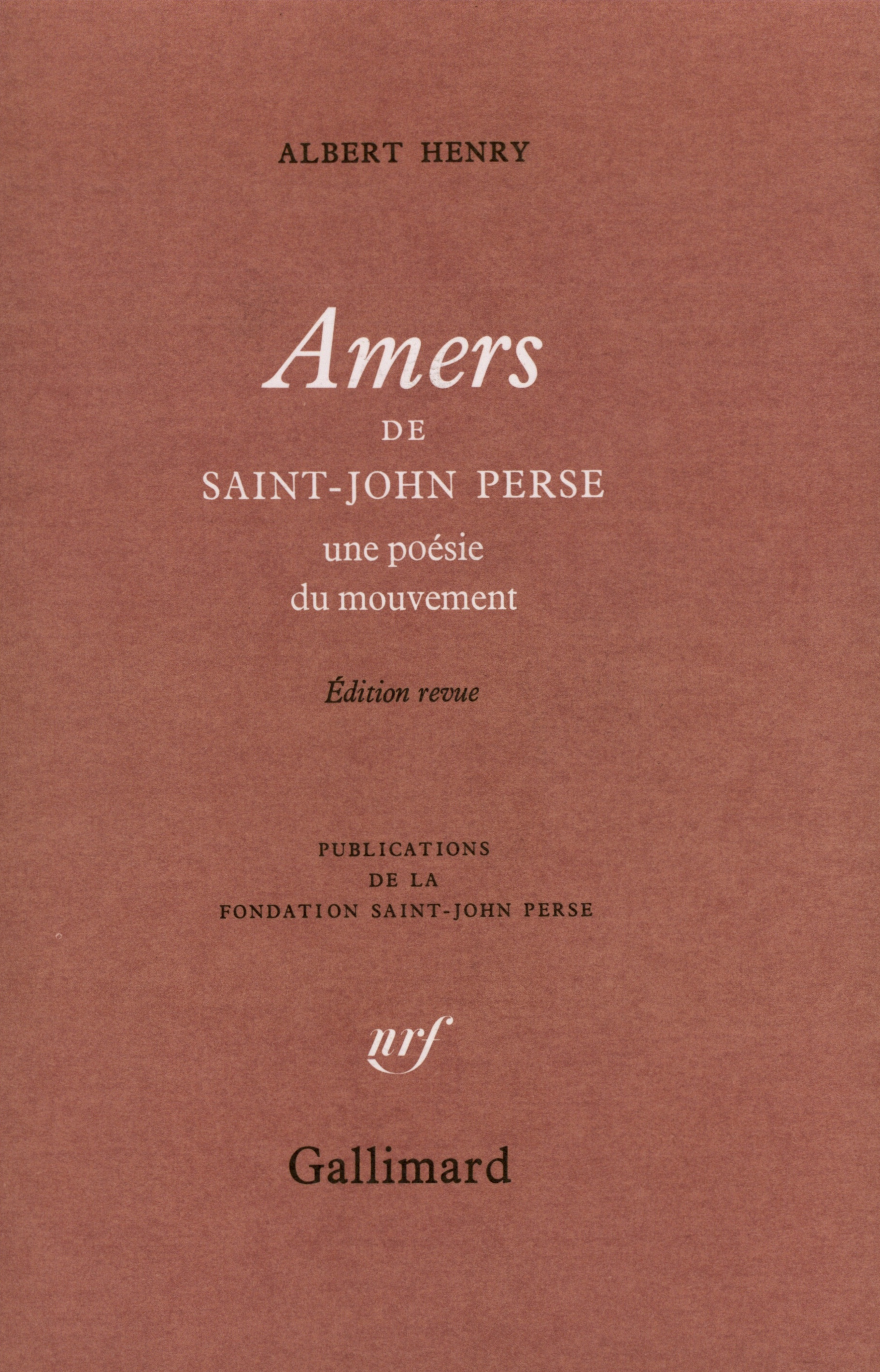 AMERS DE SAINT-JOHN PERSE