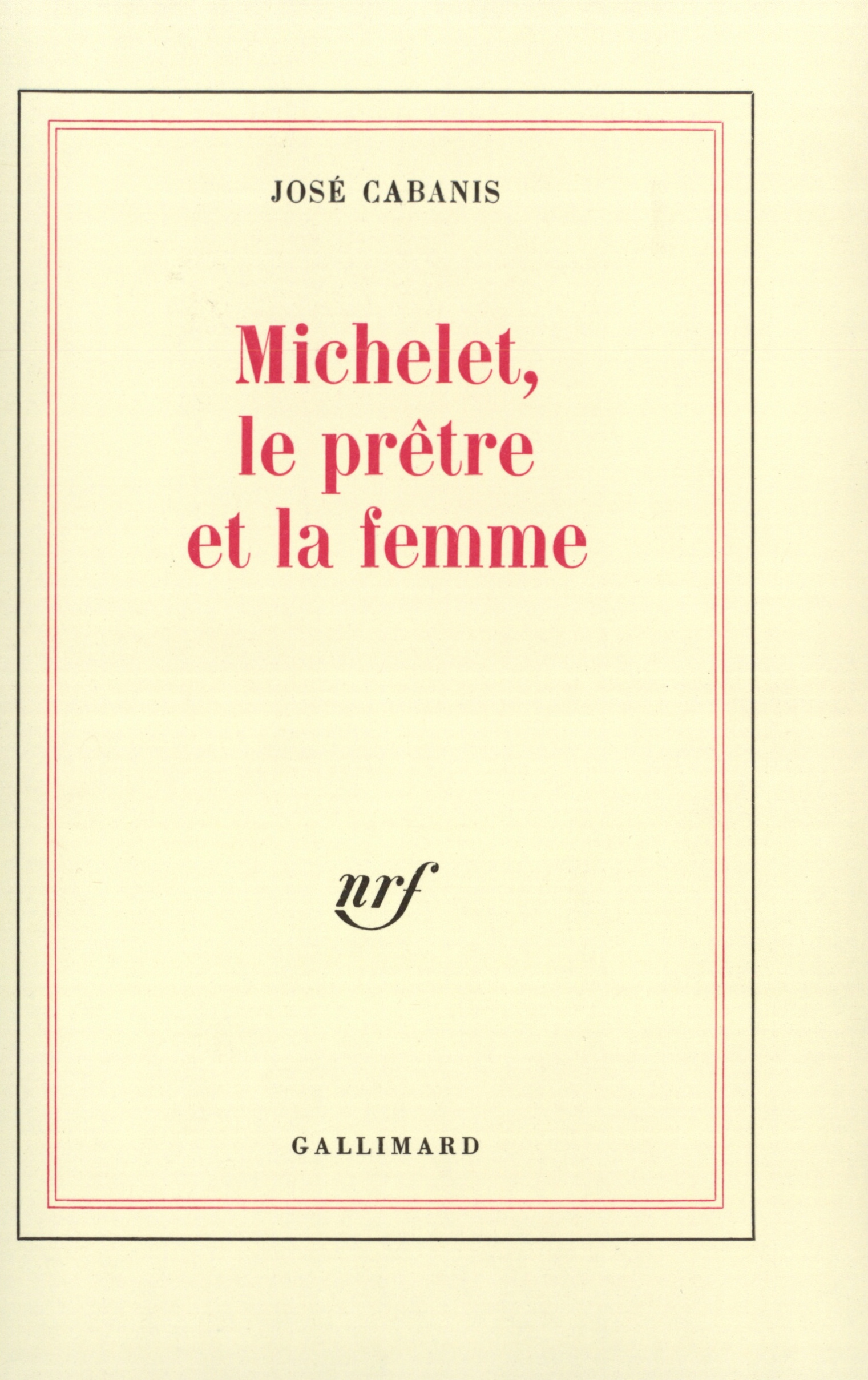 MICHELET, LE PRETRE ET LA FEMME
