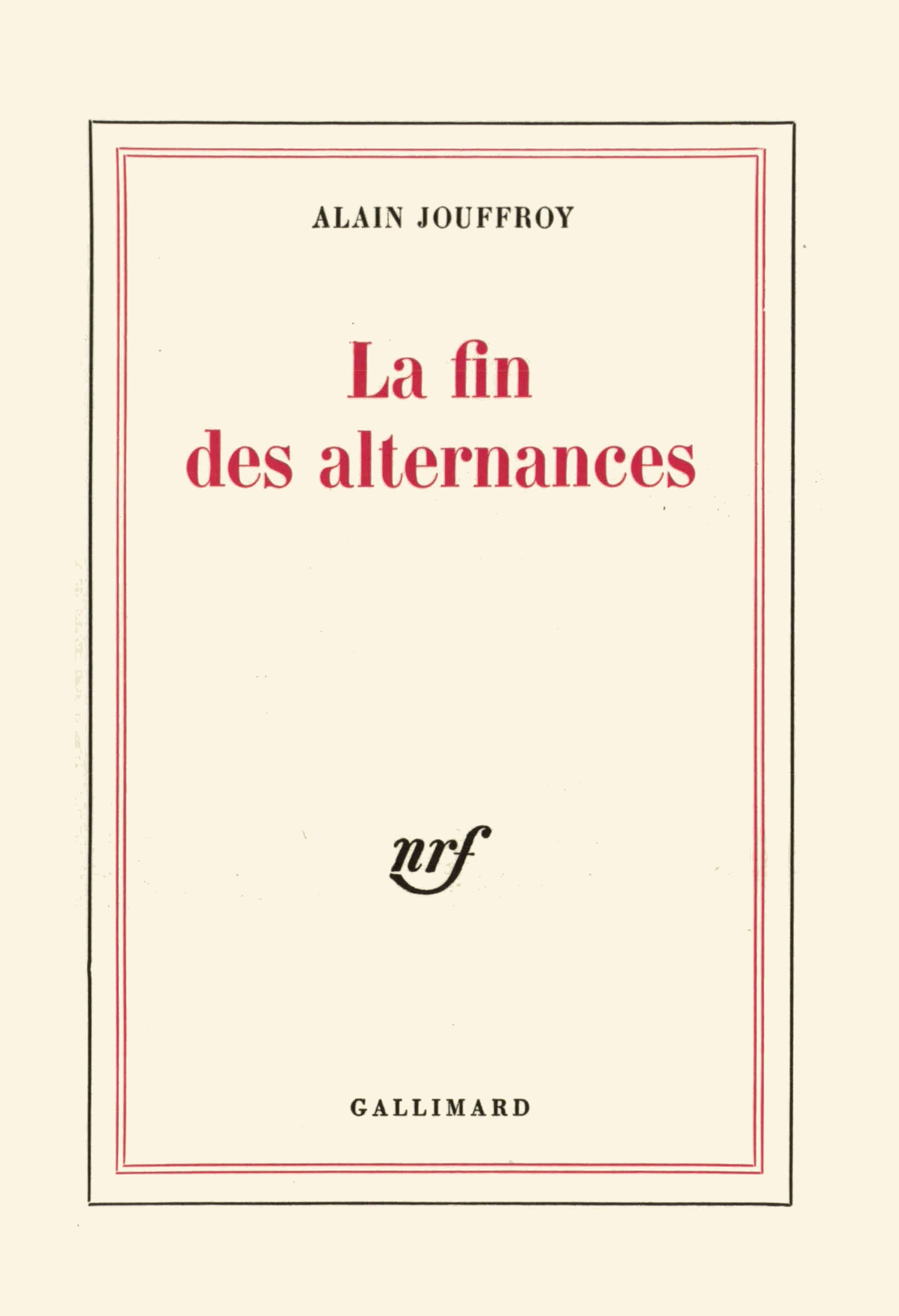 FIN DES ALTERNANCES