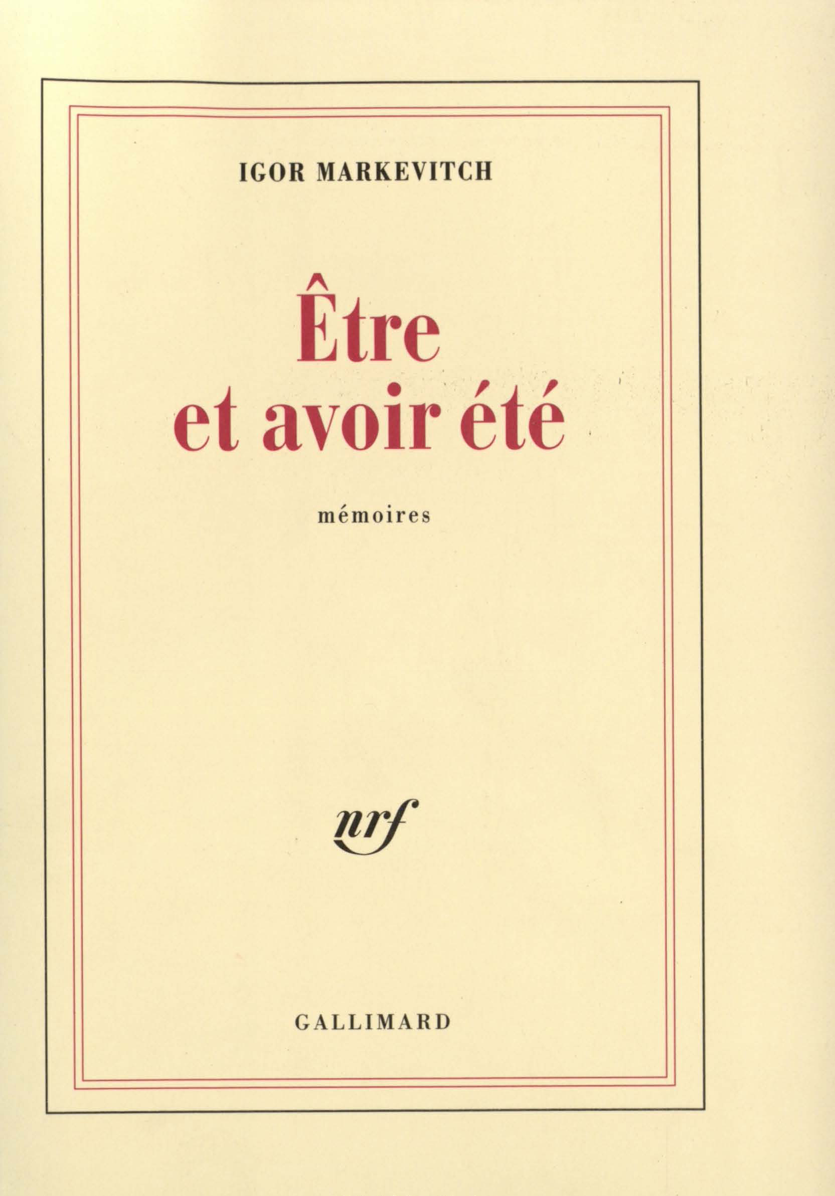 ETRE ET AVOIR ETE