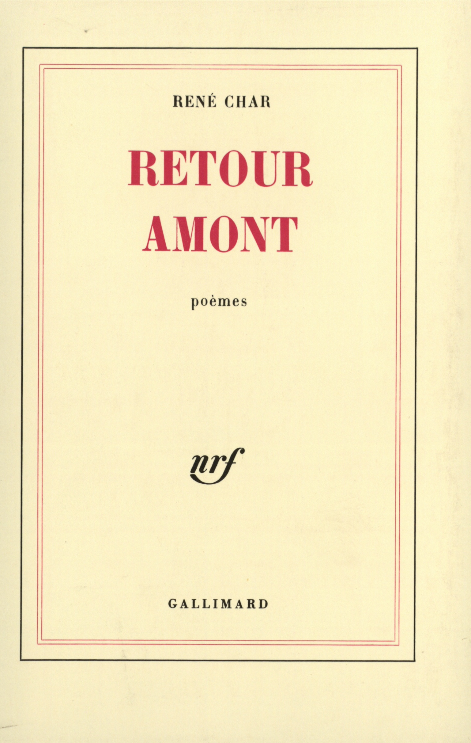 RETOUR AMONT