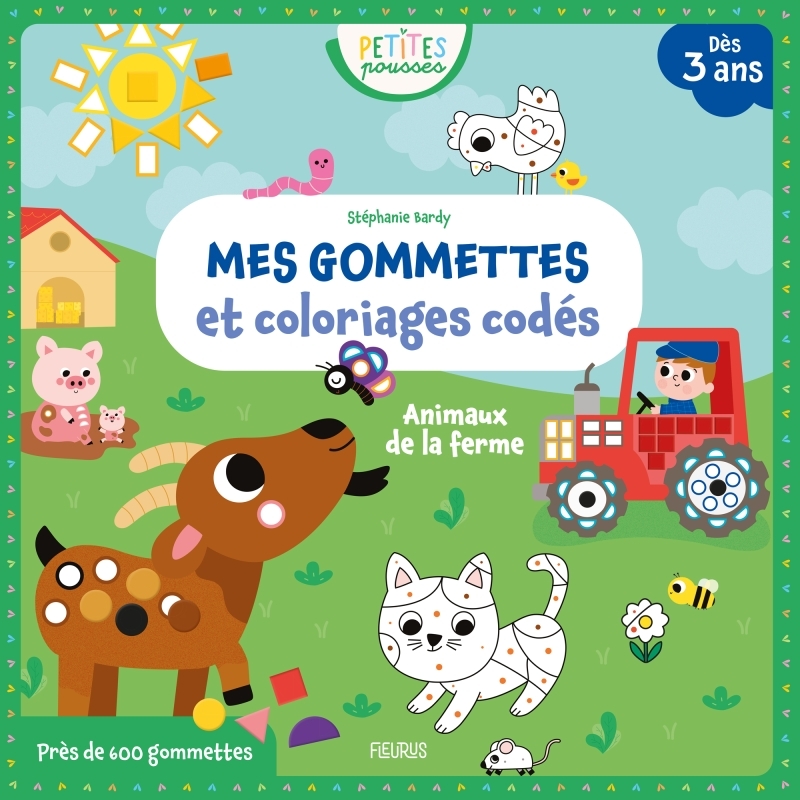 MES GOMMETTES ET COLORIAGES MYSTERES - ANIMAUX DE LA FERME