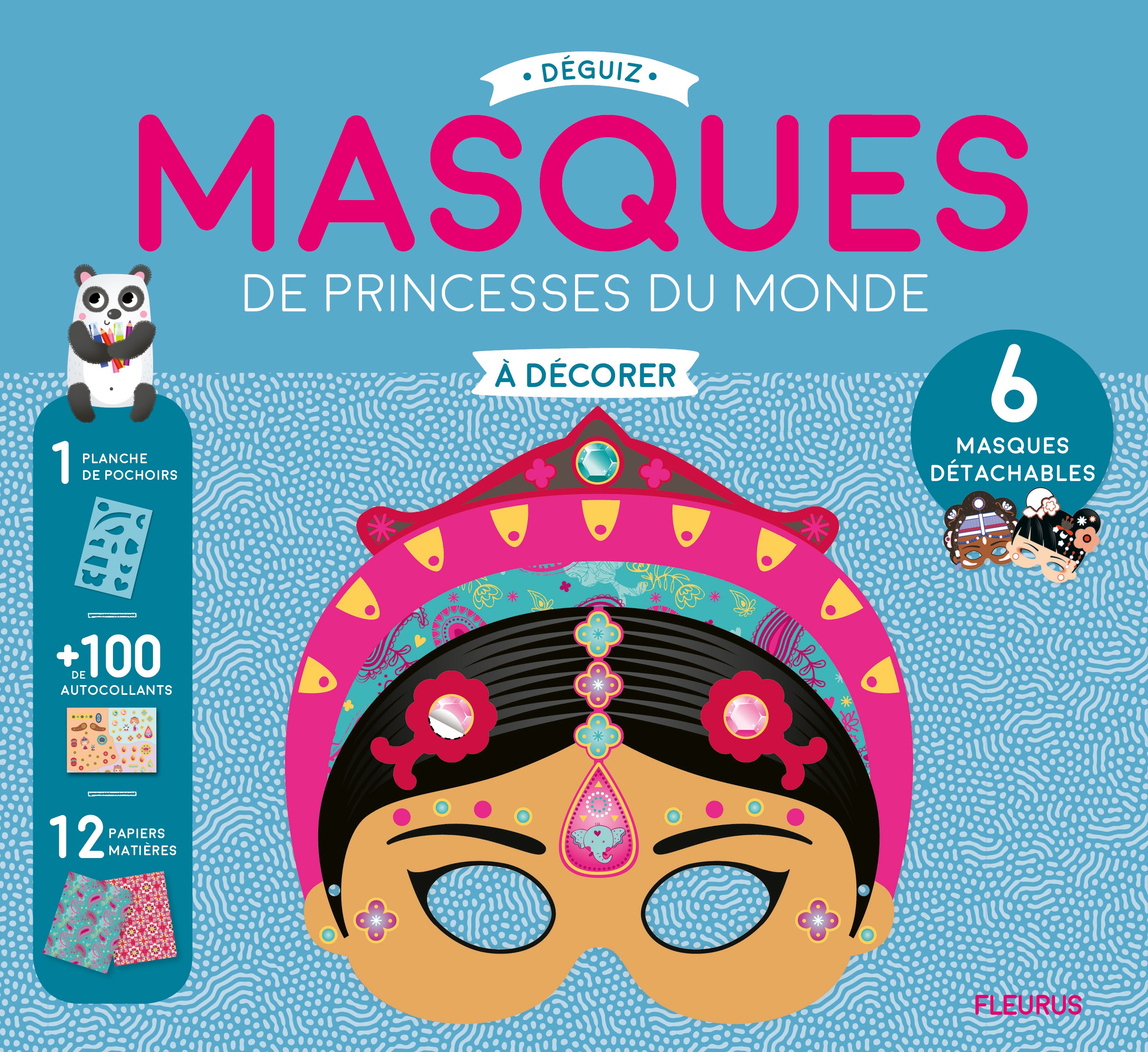 MASQUES DE PRINCESSES DU MONDE A DECORER