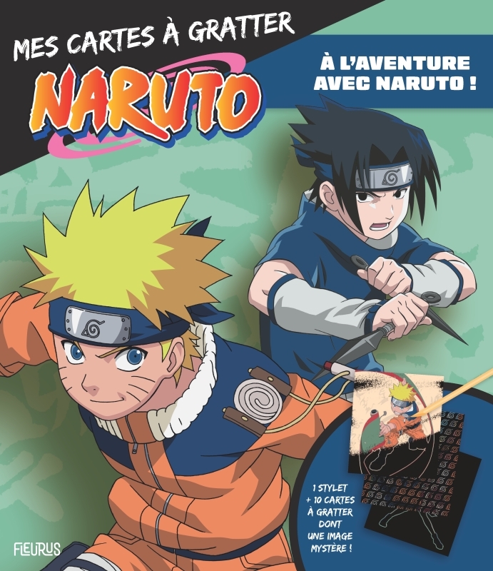 CARTES A GRATTER - NARUTO - A L´AVENTURE AVEC NARUTO !
