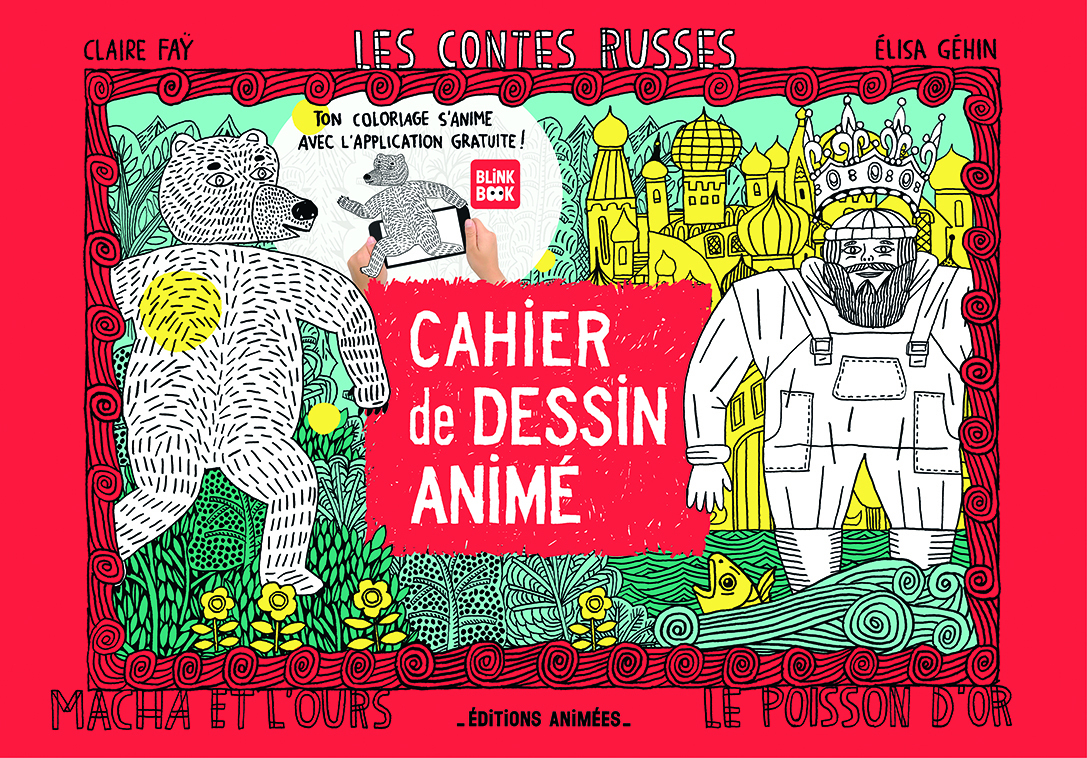 CAHIER DE DESSIN ANIME - LES CONTES RUSSES