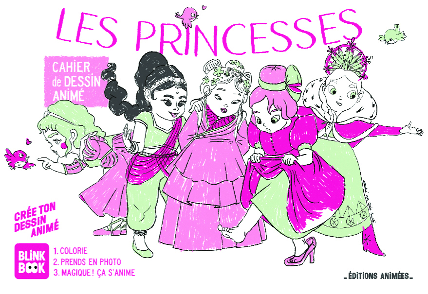 PRINCESSES CAHIER DE DESSIN ANIME