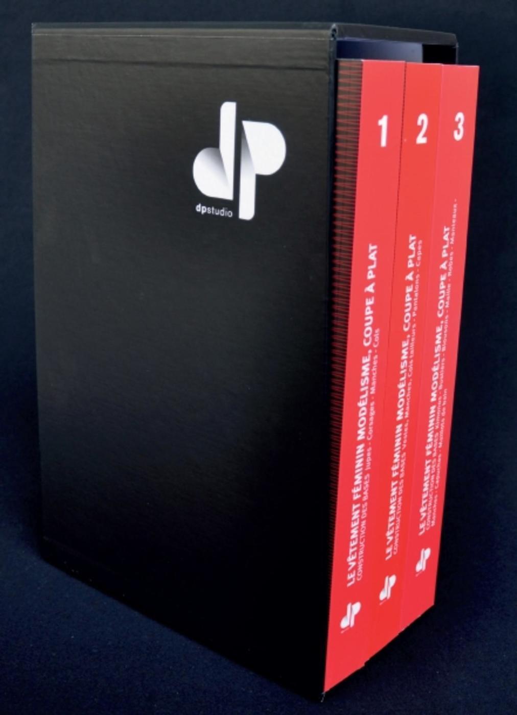 VETEMENT FEMININ MODELISME, COUPE A PLAT, CONSTRUCTION DES BASES, COFFRET TOMES 1-2-3 - VENTE FERME!!!