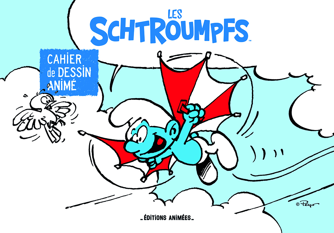 SCHTROUMPFS - CAHIER DE DESSIN ANIME