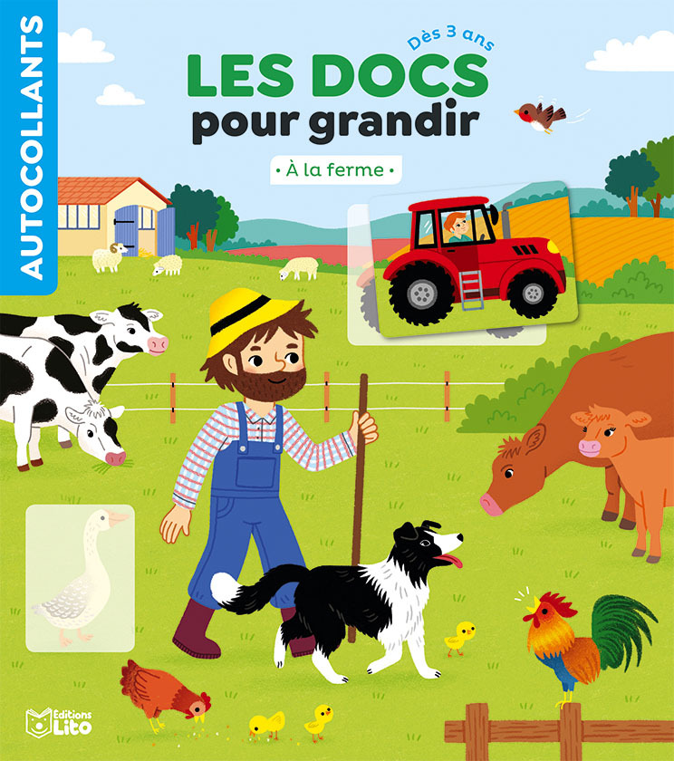 DOCS POUR GRANDIR A LA FERME - AUTOCOLLANTS
