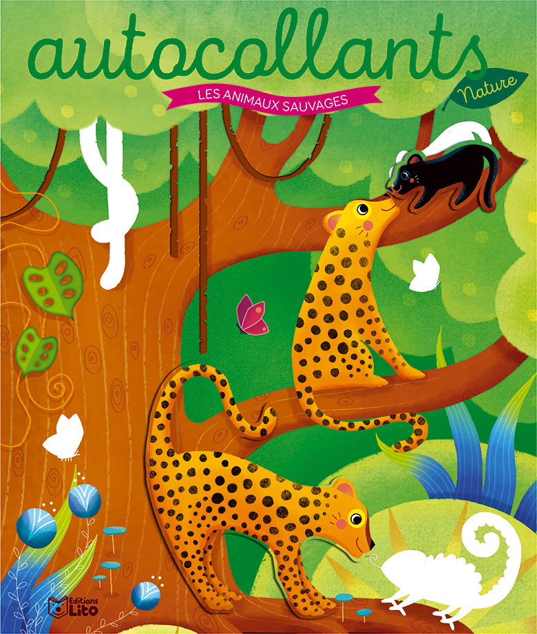 AUTOCOLLANTS NATURE : ANIMAUX SAUVAGES