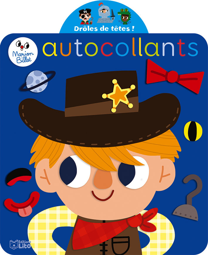 AUTOCOLLANTS - DROLES DE TETES LES GARCONS