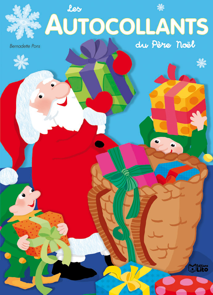 AUTOCOLLANTS DU PERE NOEL (BLEU)