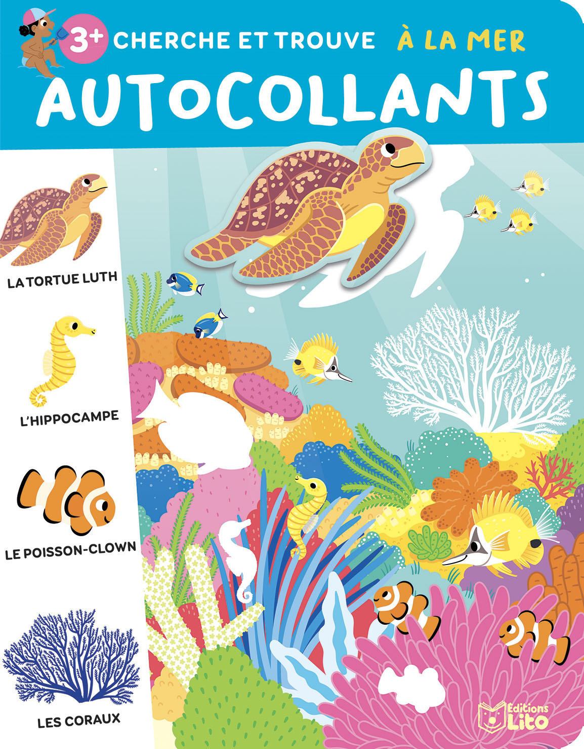 AUTOCOLLANTS CHERCHE ET TROUVE A LA MER