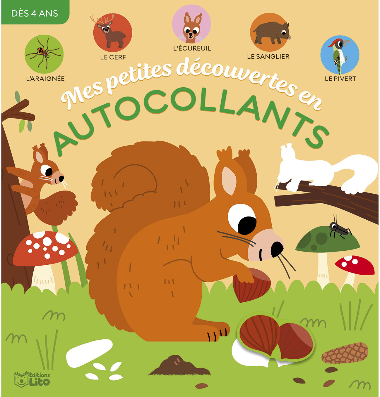 MES PETITES DECOUVERTES EN AUTOCOLLANTS - ANIMAUX DE LA FORET