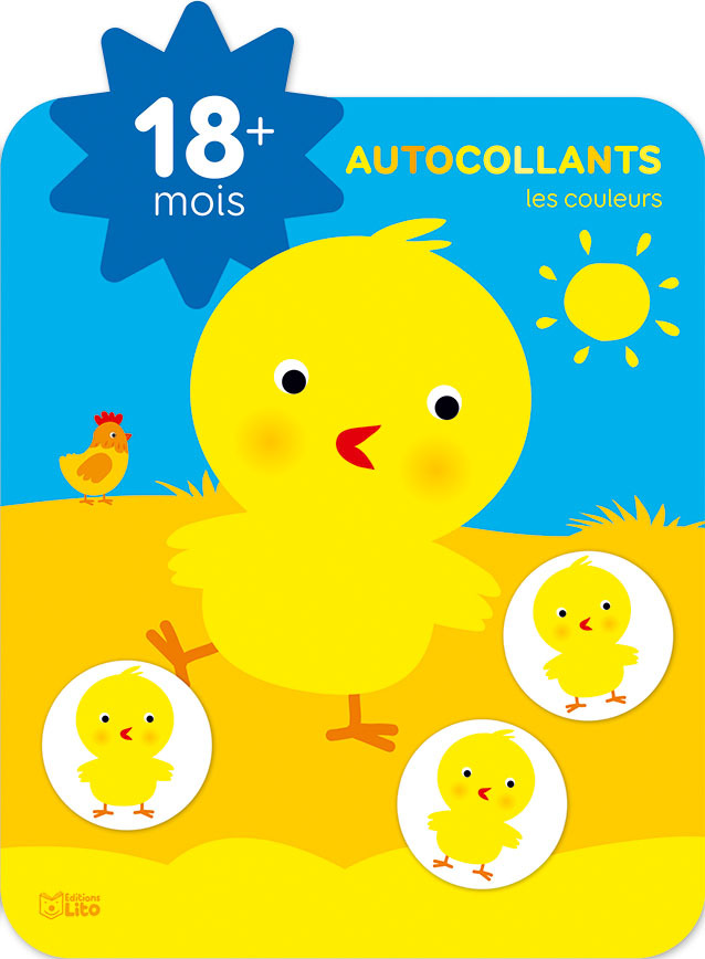 AUTOCOLLANTS PETITE ETOILE : LES COULEURS (POUSSIN) 18M+