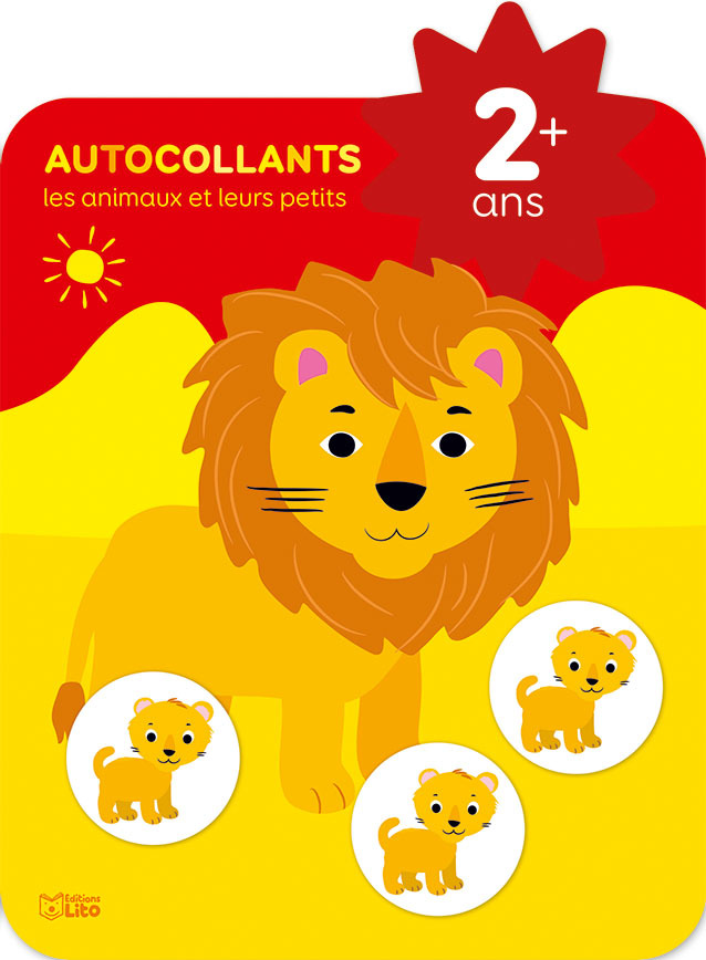 AUTOCOLLANTS PETITE ETOILE : ANIMAUX ET LEURS PETITS