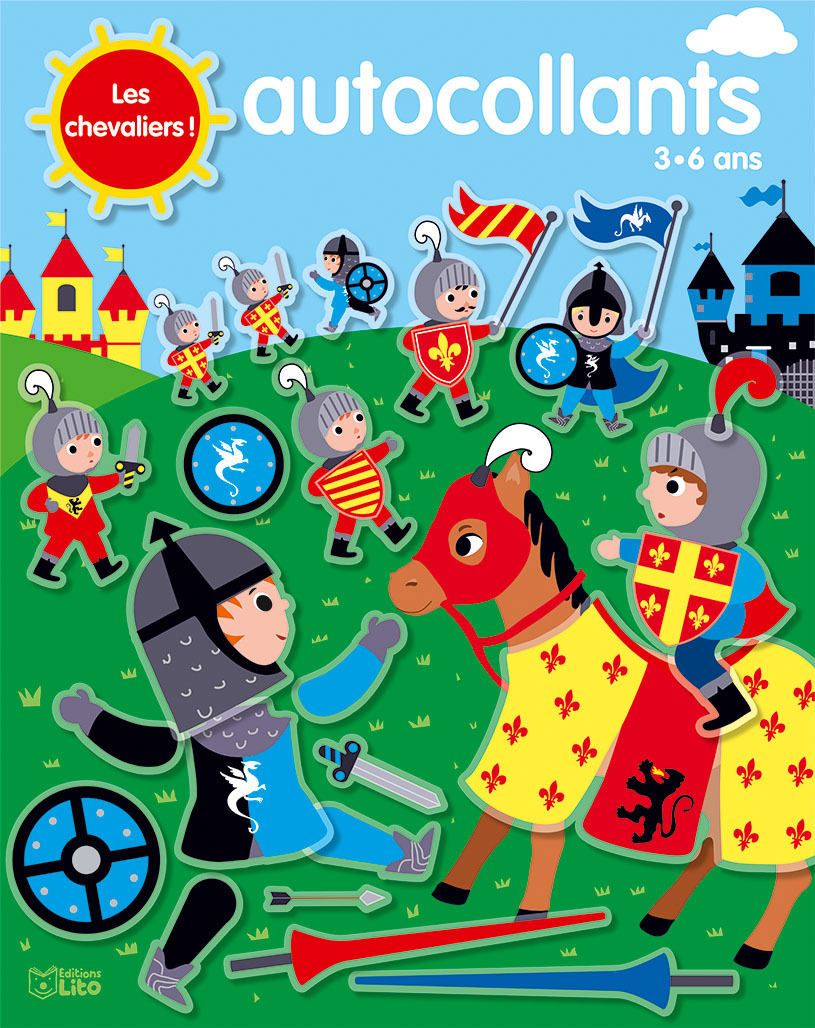 AUTOCOLLANTS LES CHEVALIERS JE M´AMUSE