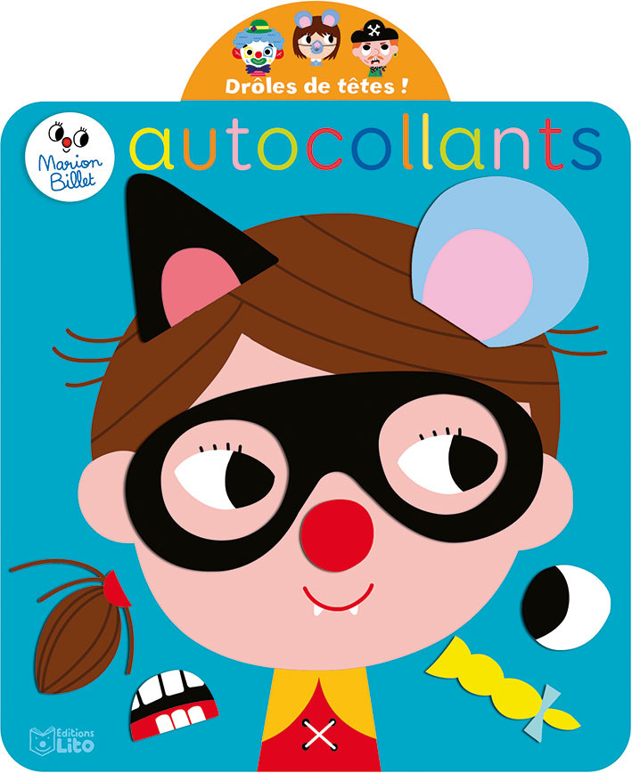 DROLES DE TETES - LES ENFANTS - AUTOCOLLANTS