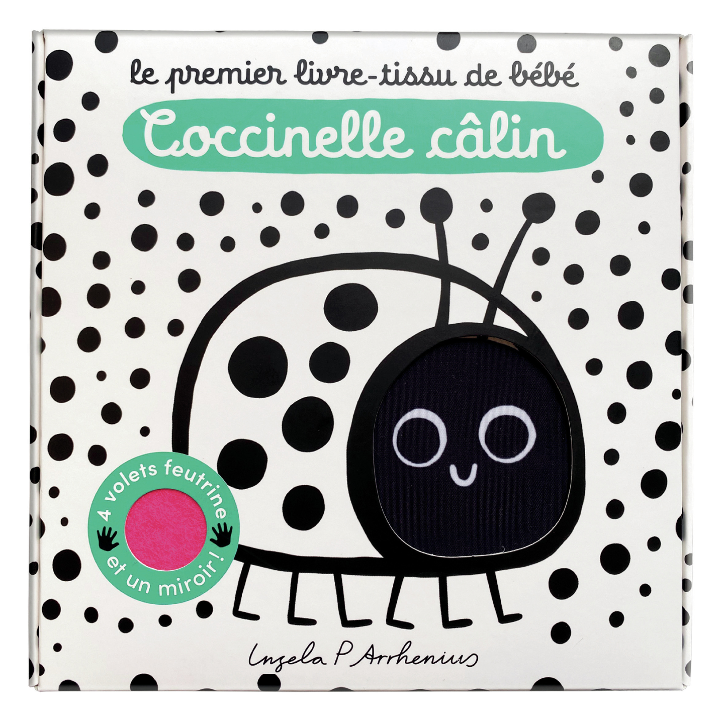 PREMIER LIVRE TISSU DE BEBE - COCCINELLE CALIN