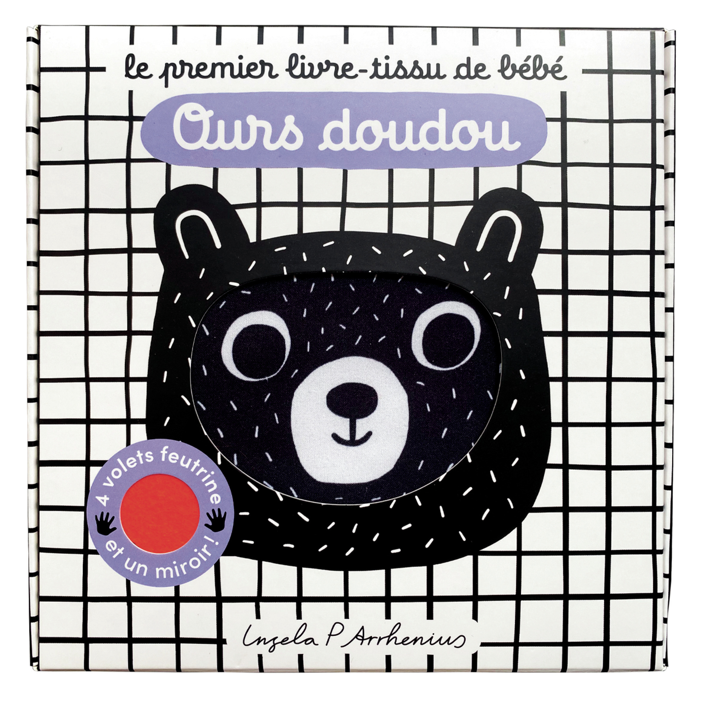 PREMIER LIVRE TISSU DE BEBE - OURS DOUDOU