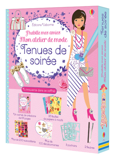 J´HABILLE MES AMIES - MON ATELIER DE MODE - TENUES DE SOIREE-COFFRET