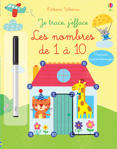 JE TRACE, J´EFFACE - LES NOMBRES DE 1 A 10