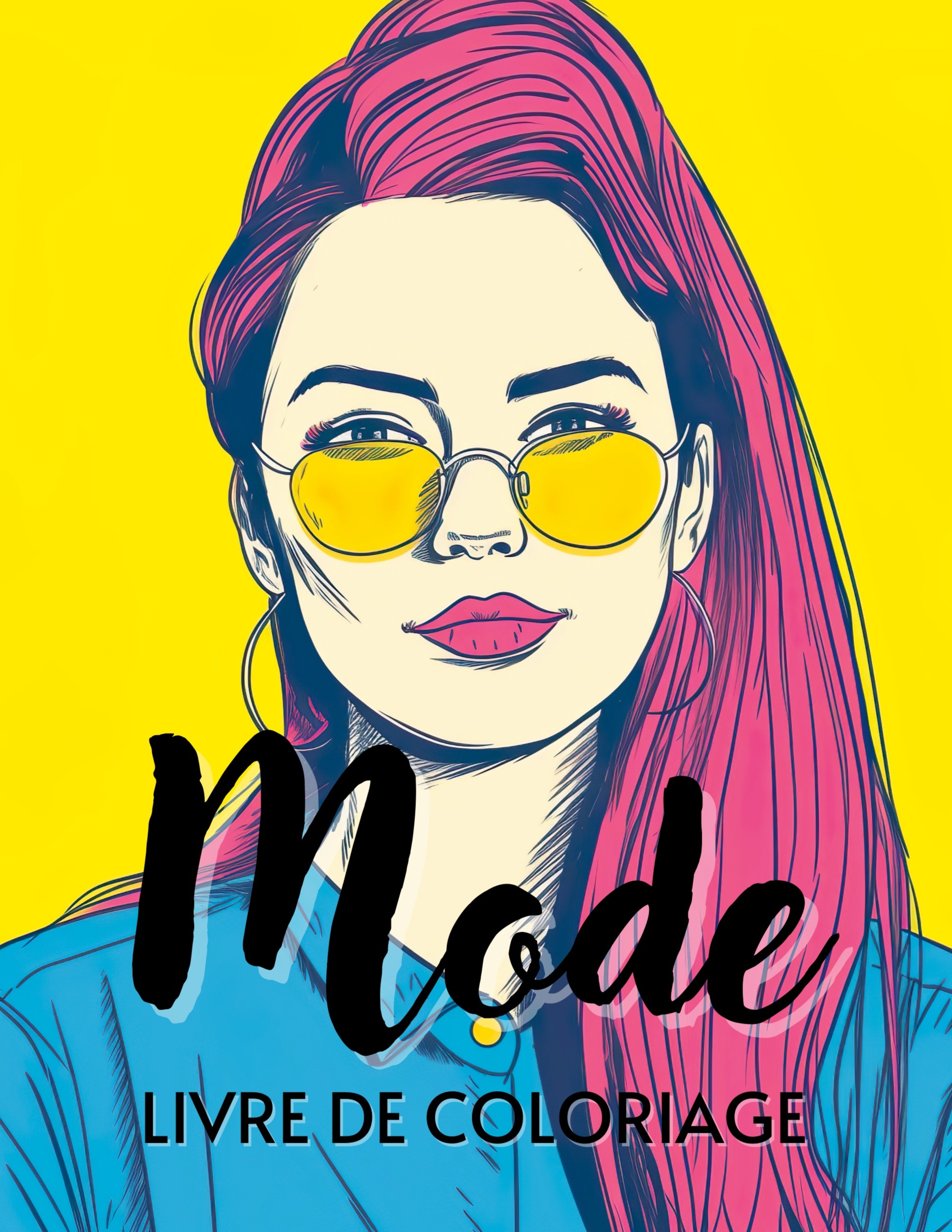 MODE LIVRE DE COLORIAGE - 50 DESSINS DE TOP MODEL FEMININ A COLORIER POUR F