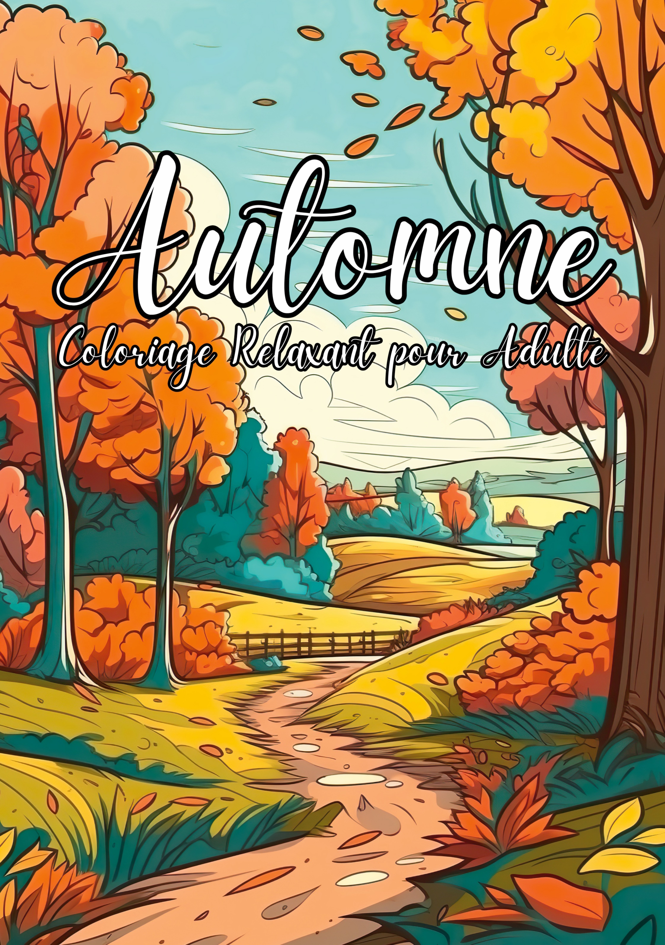 AUTOMNE COLORIAGE RELAXANT POUR ADULTES - COLORIAGE ANTI-STRESS SCENES D´AU
