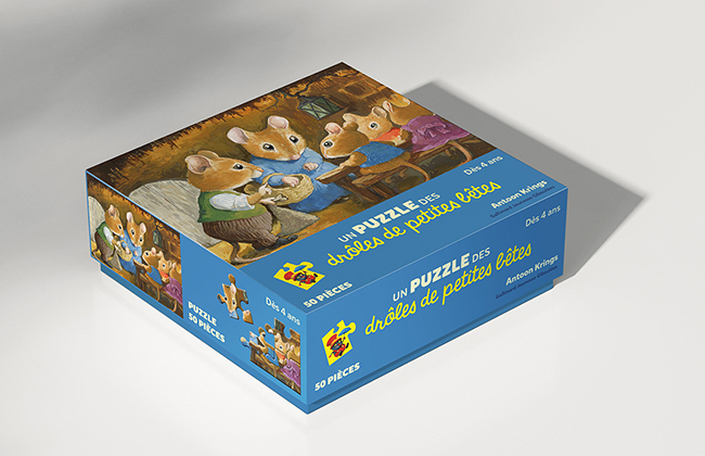 DROLES DE PETITES BETES - THEO LE MULOT - PUZZLE