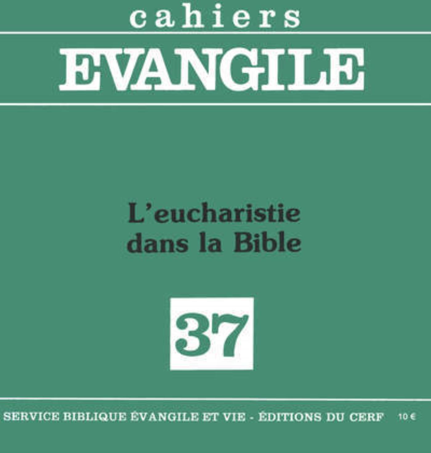 EUCHARISTIE DANS LA BIBLE N37