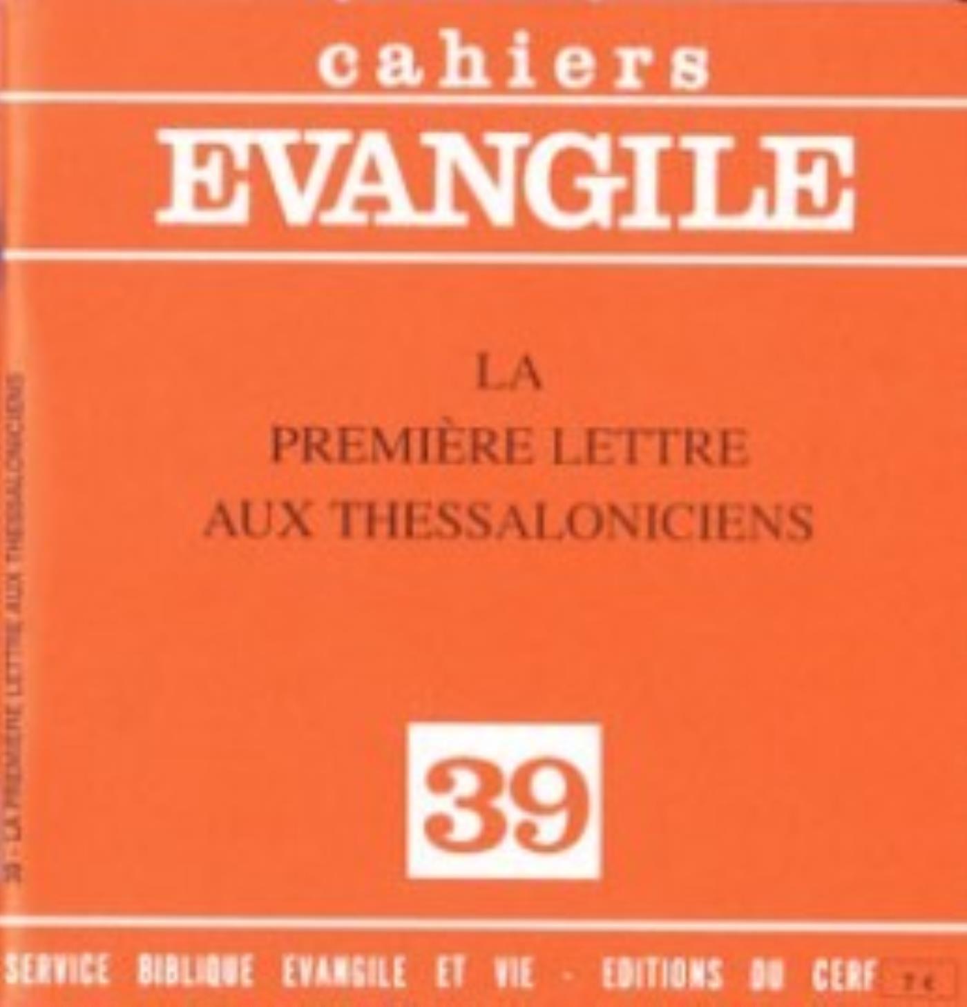 PREMIERE LETTRE AUX THESSALONICIENS (M. TRIMAIL LE), NO 39