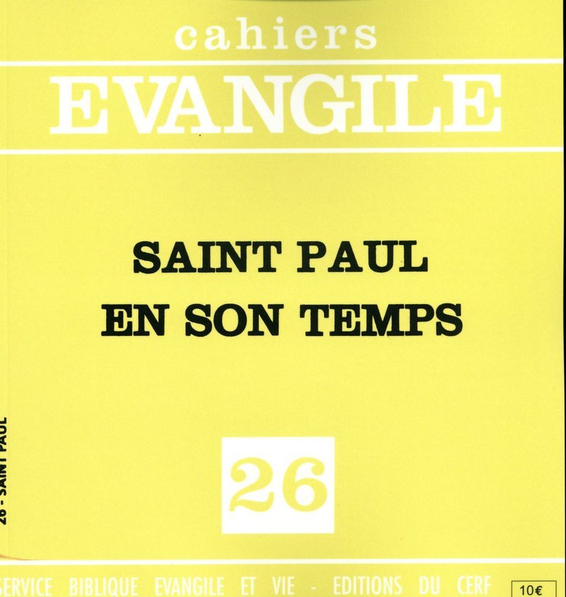 SAINT PAUL EN SON TEMPS (E. COTHENET), NO 26