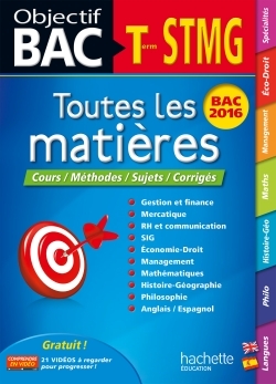 OBJECTIF BAC TOUTES LES MATIERES TERM STMG