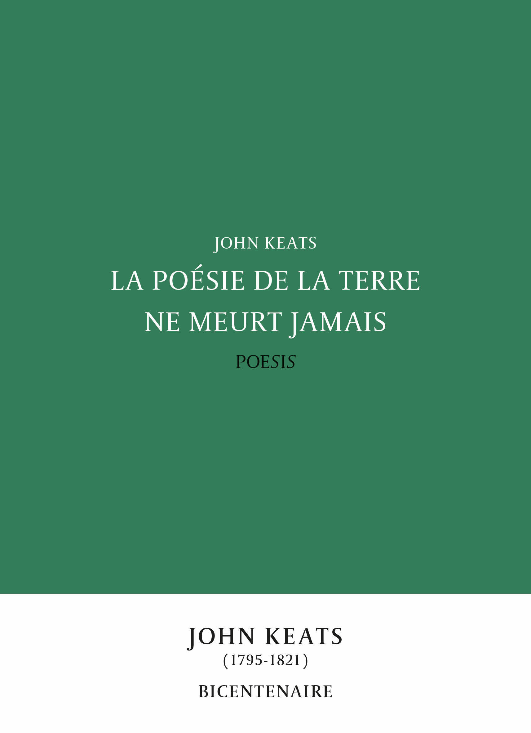 POESIE DE LA TERRE NE MEURT JAMAIS