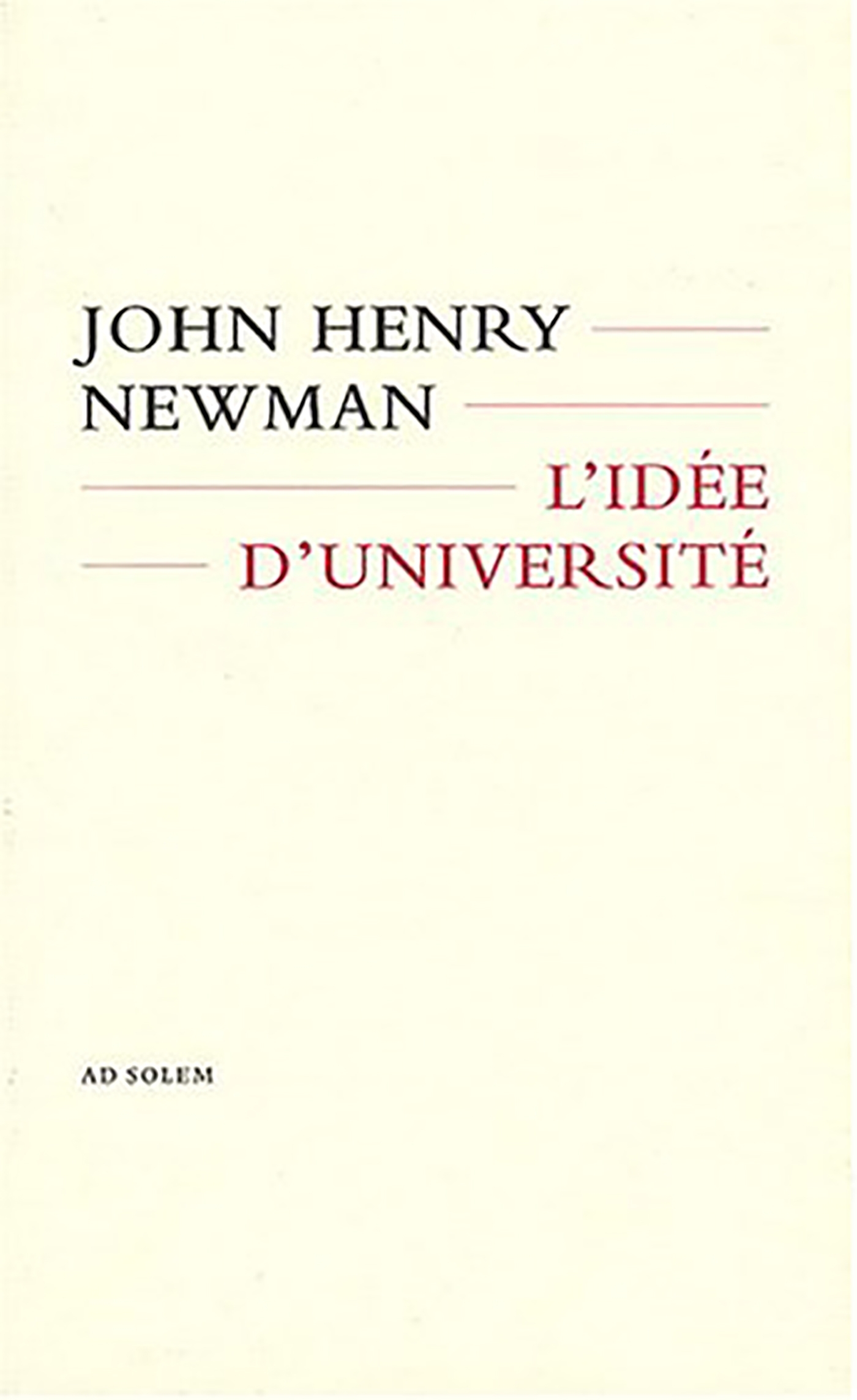 IDEE D´UNIVERSITE (L´)