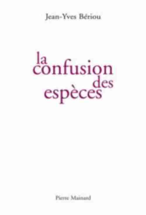 CONFUSION DES ESPECES