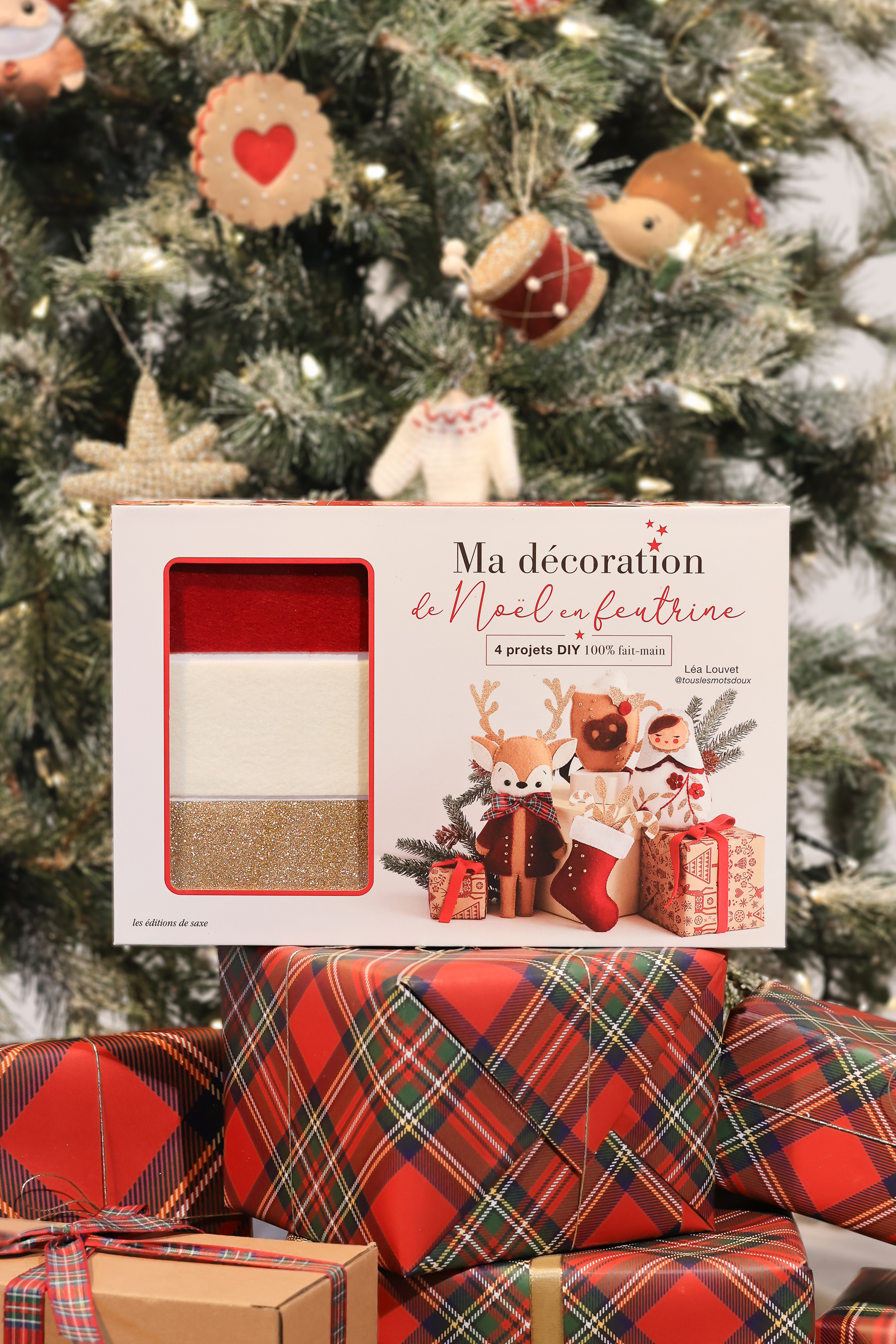 COFFRET NOEL TRADITIONNEL EN FEUTRINE