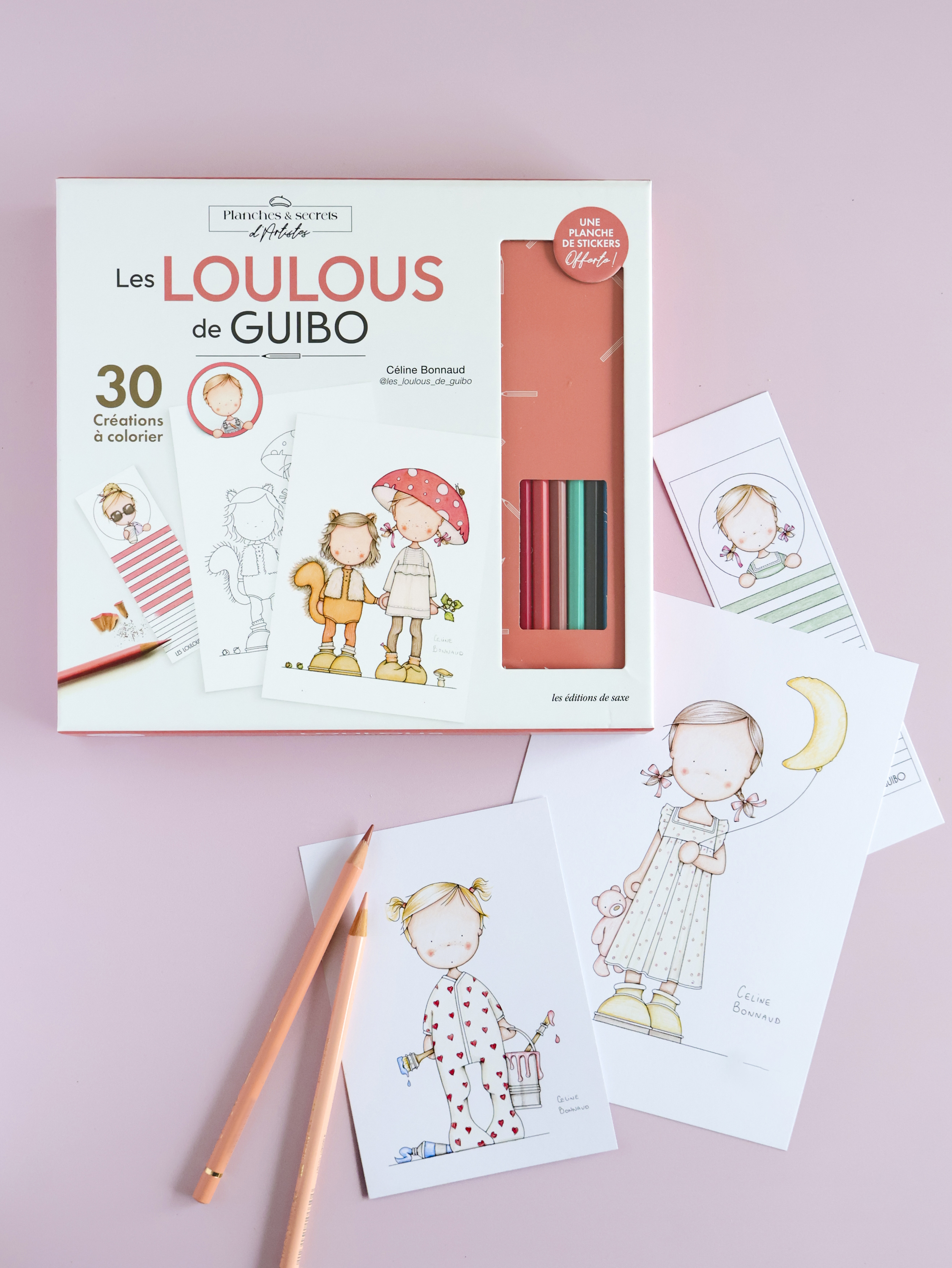 COFFRET COLORIAGE LES LOULOUS DE GUIBO